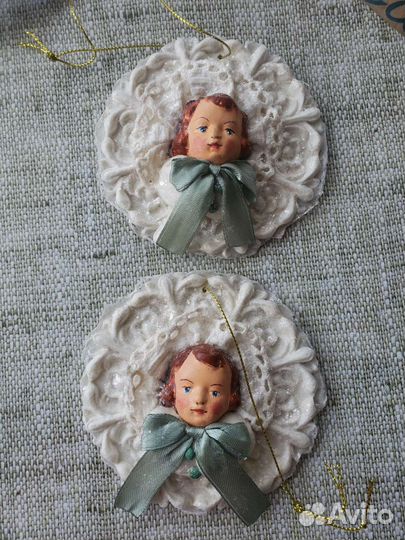 Ватные елочные игрушки.Снегурочка. Винтаж СССР