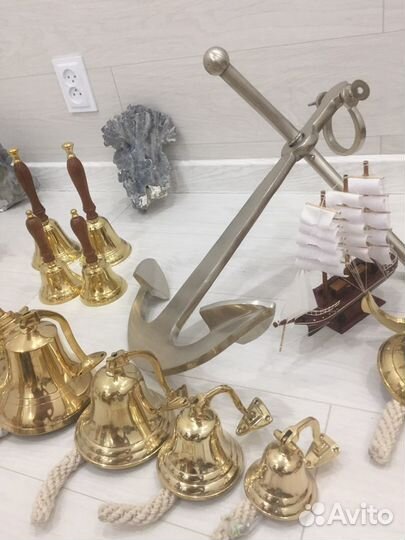 Рында Колокол Якорь Штурвал Латунь Подарок