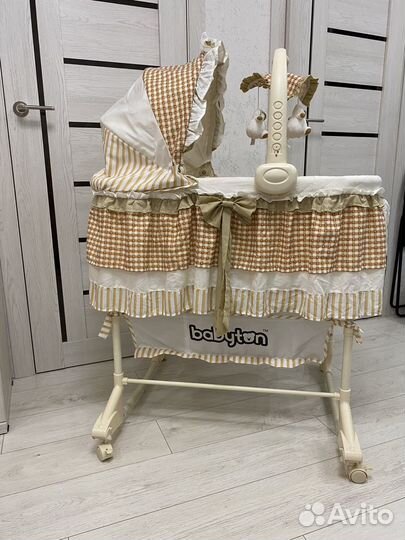Детская люлька колыбель babyton