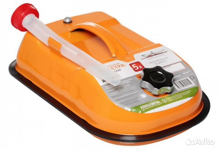 Канистра 5 л металлическая горизонтальная (acf-5h)