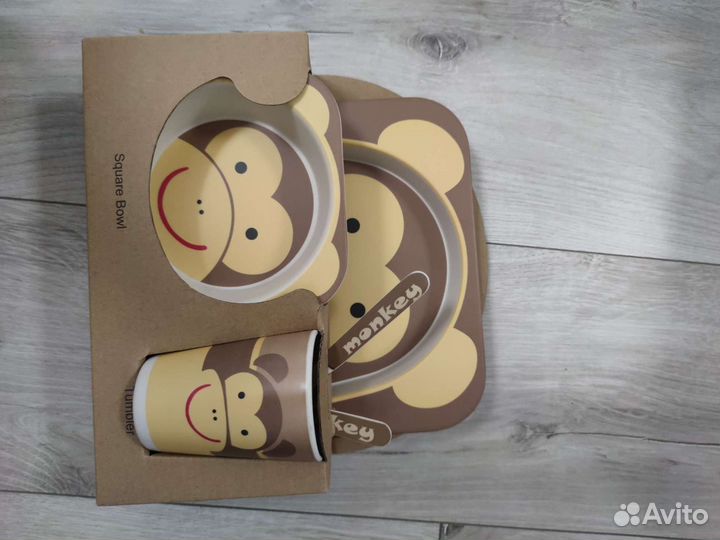 Детская посуда для кормления 5 предметов новая