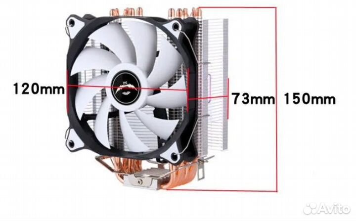Кулер для процессора,Башня lga 2011 amd / intel