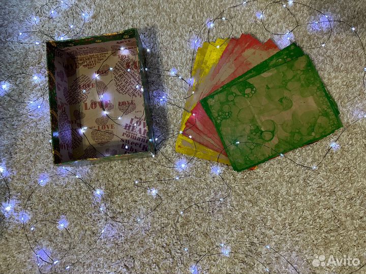 Подарочная коробка, коробка желаний, бумага