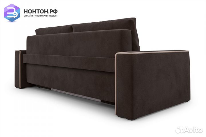 Диван еврокнижка Манхэттен коричневый