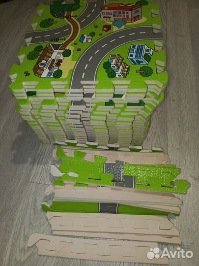 Коврик развивающий пазл 2,7*0,9м