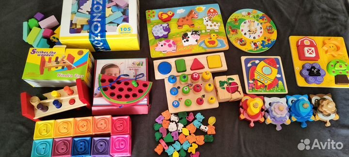 Развивающие игрушки деревянные