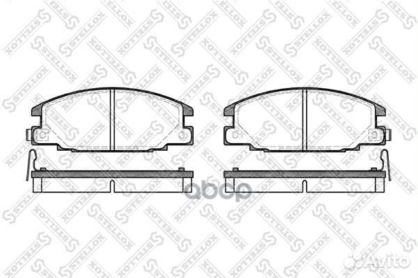 249 004B-SX колодки дисковые п. с антискр. пл