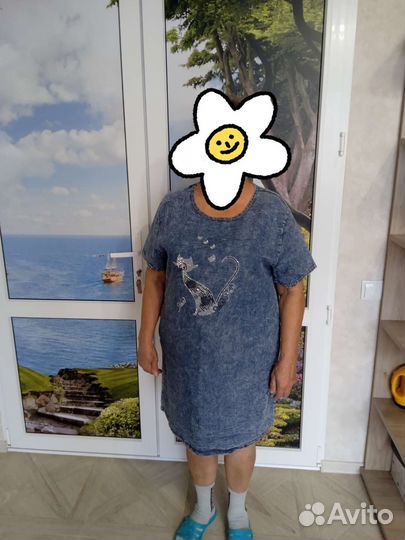 Джинсовое платье