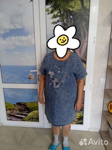 Джинсовое платье