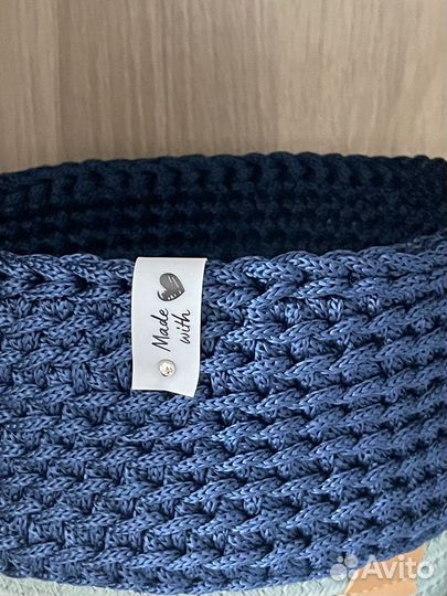 Набор вязанных Корзинок из полиэфирного шнура