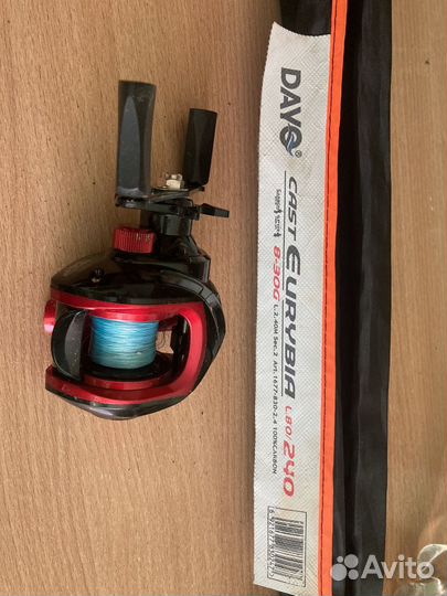 Кастинговый спиннинг с катушкой