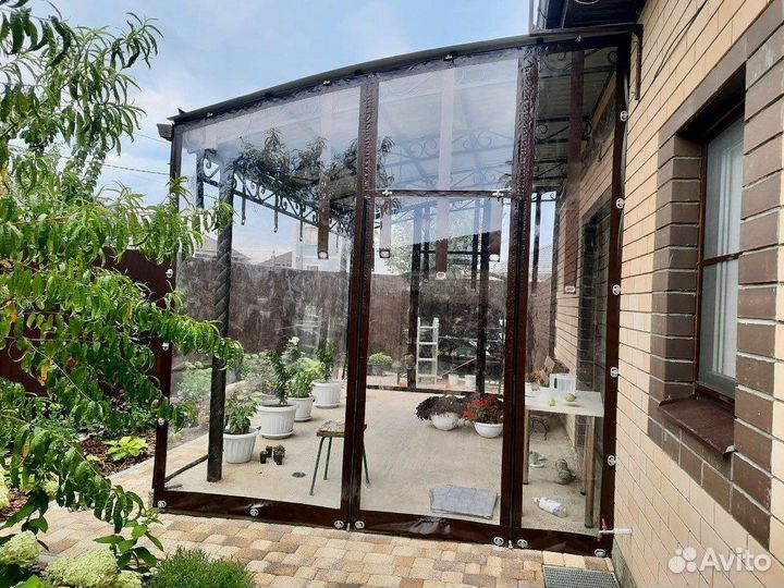 Мягкие и гибкие окна на беседку