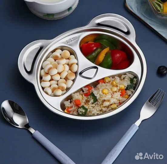 Тарелка детская нержавейка