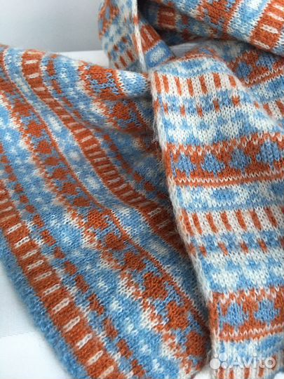 Комплект шапка и шарф женский шерсть