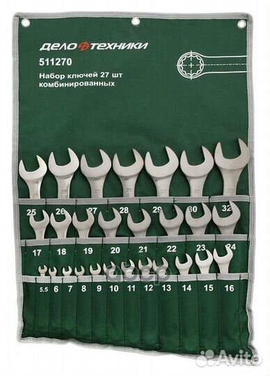 511270 набор ключей комбинированных 27 штук (5