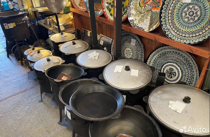 Чугунная сковорода 12л (крышка для казана)