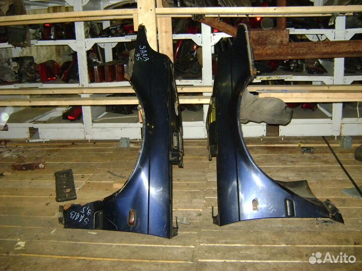 Крыло переднее левое сааб 9-5 saab 9-5 синий