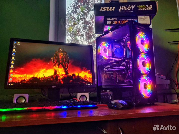Новый Игровой пк Intel i3 12100f/Gtx 1080ti/Ddr4