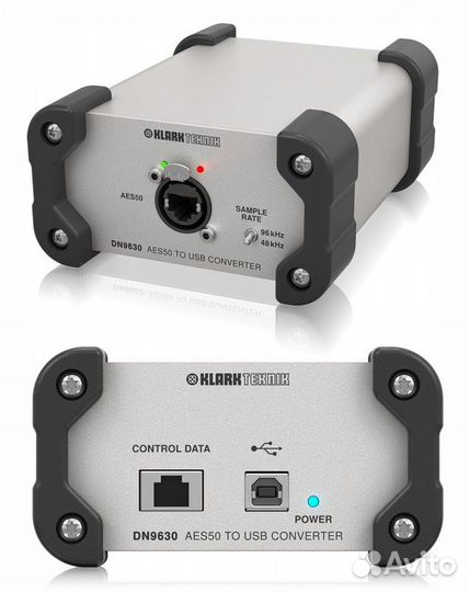 Klark teknik DN9630, USB-AES50 интерфейс, I/O 48 каналов/48 кГц или 24 канала/96 кГц