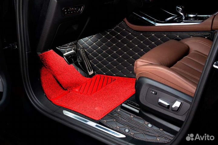 3D Коврики Hyundai Салон Багажник из Экокожи