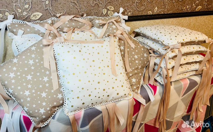 Бортики в детскую кроватку новые