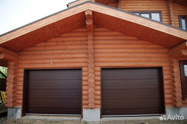 Гаражные секционные автоматические ворота