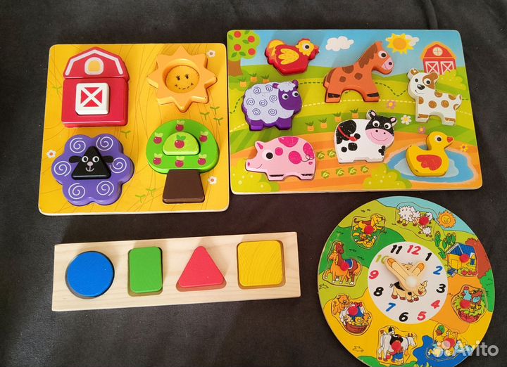 Развивающие игрушки деревянные