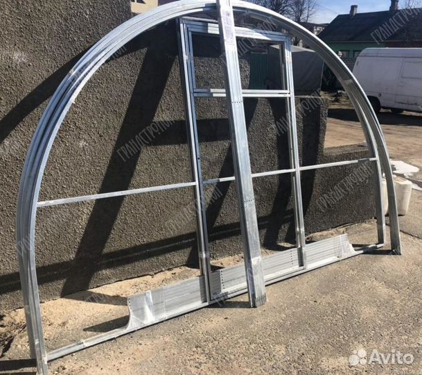 Теплица из поликарбоната цинк профиль 25х25