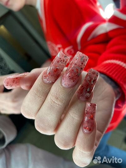 Маникюр гель лак, наращивание ногтей