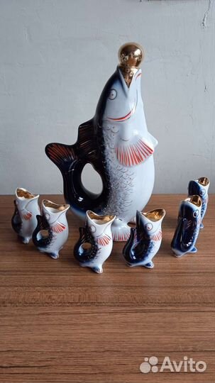 Графин с рюмками,Рыбы, СССР