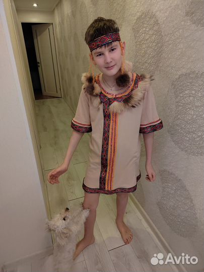 Костюмы египтянка 7-9л, нанайская рубашка 7-12л