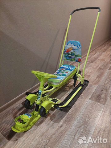Детский снегокат с колесами