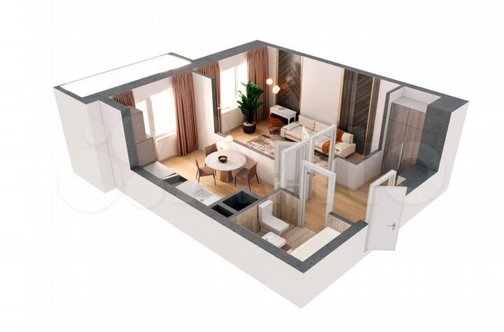 1-к. квартира, 40,1 м², 9/19 эт.