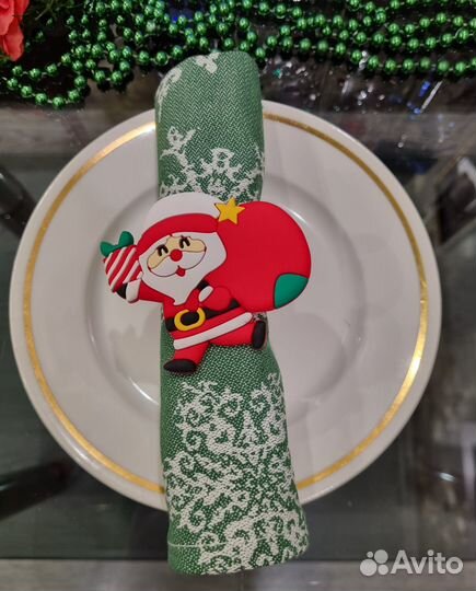 Подарочный набор салфетки с кольцами