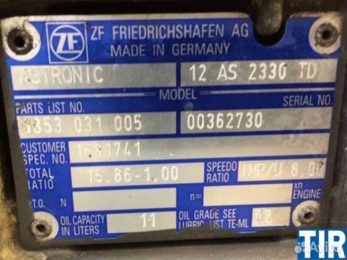 Коробка передач zf12as2330td на Ман Даф Ивеко Рено