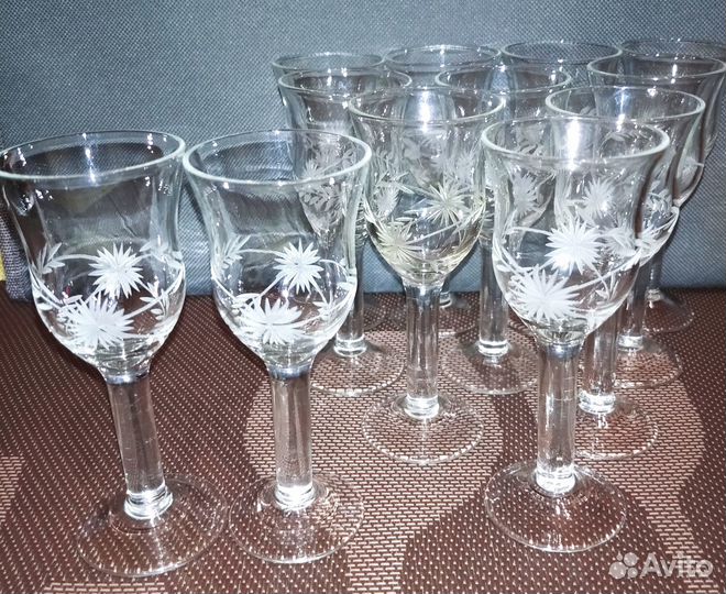 Хрустальные рюмки на ножке СССР