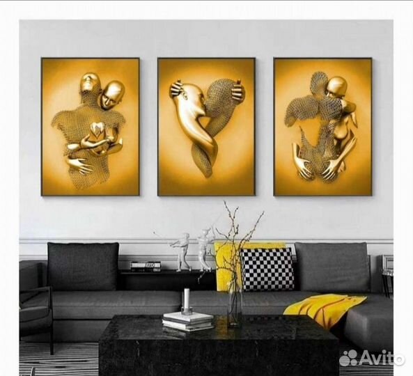 Нереальные картины на холсте 3D Love art Нино