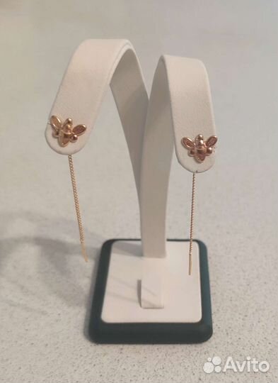 Золотые серьги - продёвки