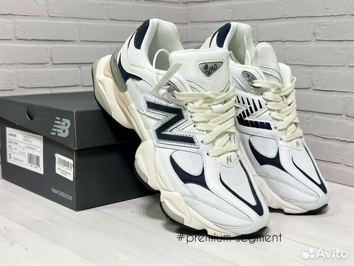 New Balance 9060 White/Navy 36-46