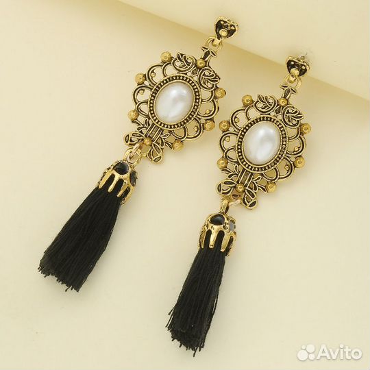 Серьги-кисточки