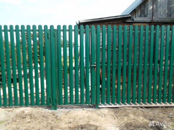 Штакетник, евроштакетник с установкой