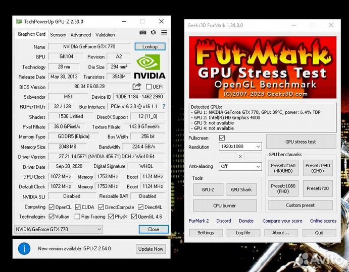 MSI GeForce GTX 770 2Gb
