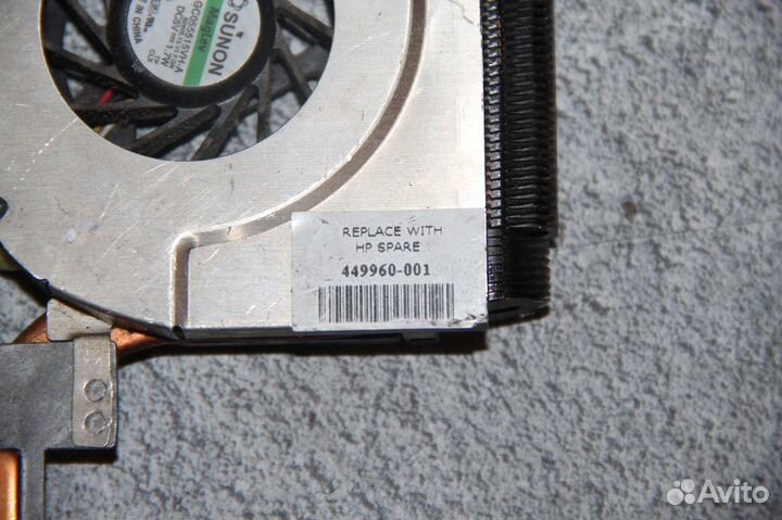 Система охлаждения ноутбука HP Pavilion DV6000