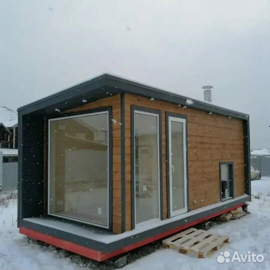 Модульная баня под ключ, баня из бруса