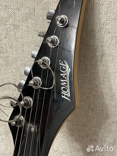 Электрогитара Homage + комбоуселитель Nux
