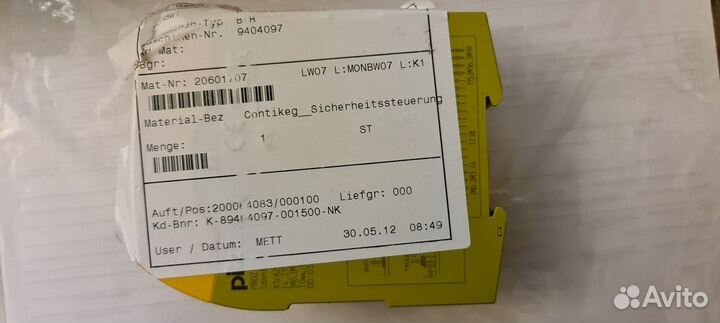 Реле безопастности Контроллеры Pilz