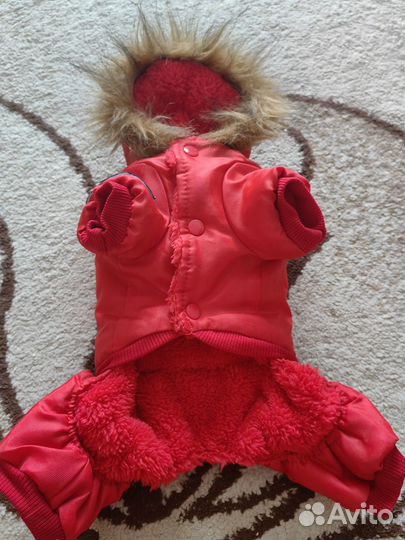 Теплый комбинезон для маленькой собачки