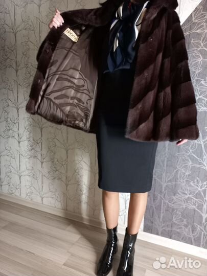 Шуба норковая поперечка 46 48 50