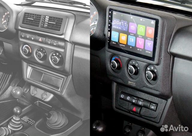 Рамка для магнитолы 9 дюймов для Niva Legend