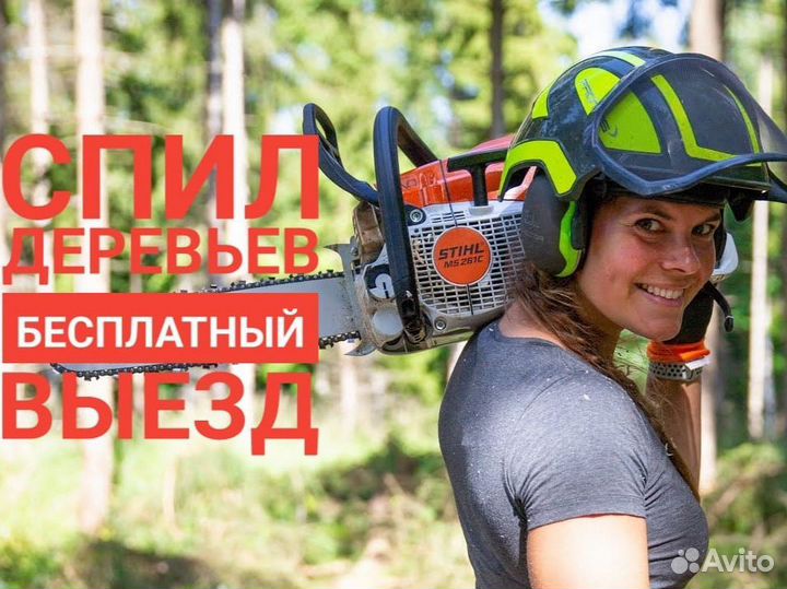 Спил аварийных деревьев